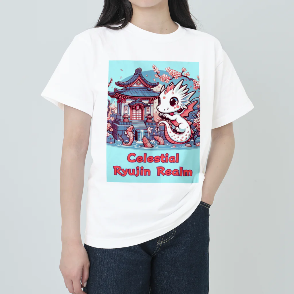 大江戸花火祭りのCelestial Ryujin Realm～天上の龍神領域3 Heavyweight T-Shirt