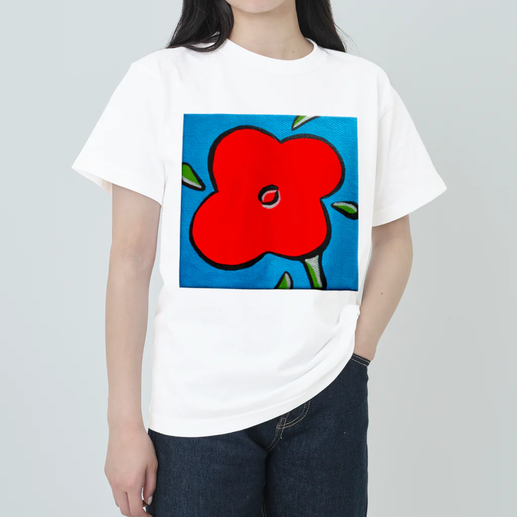 SAKI OTSUKAの花とバンソウコウ Heavyweight T-Shirt