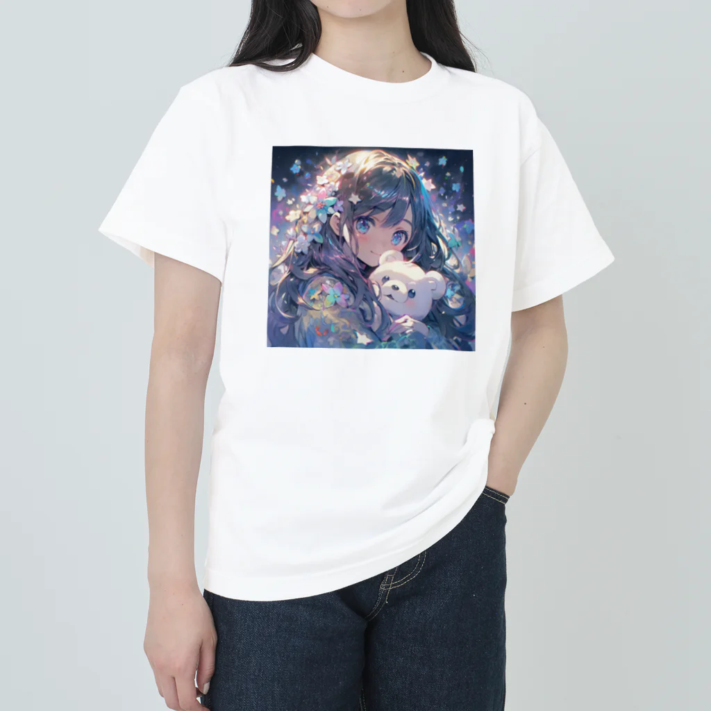 rin_cocoのかわいい！クマ抱っこ♪ Heavyweight T-Shirt