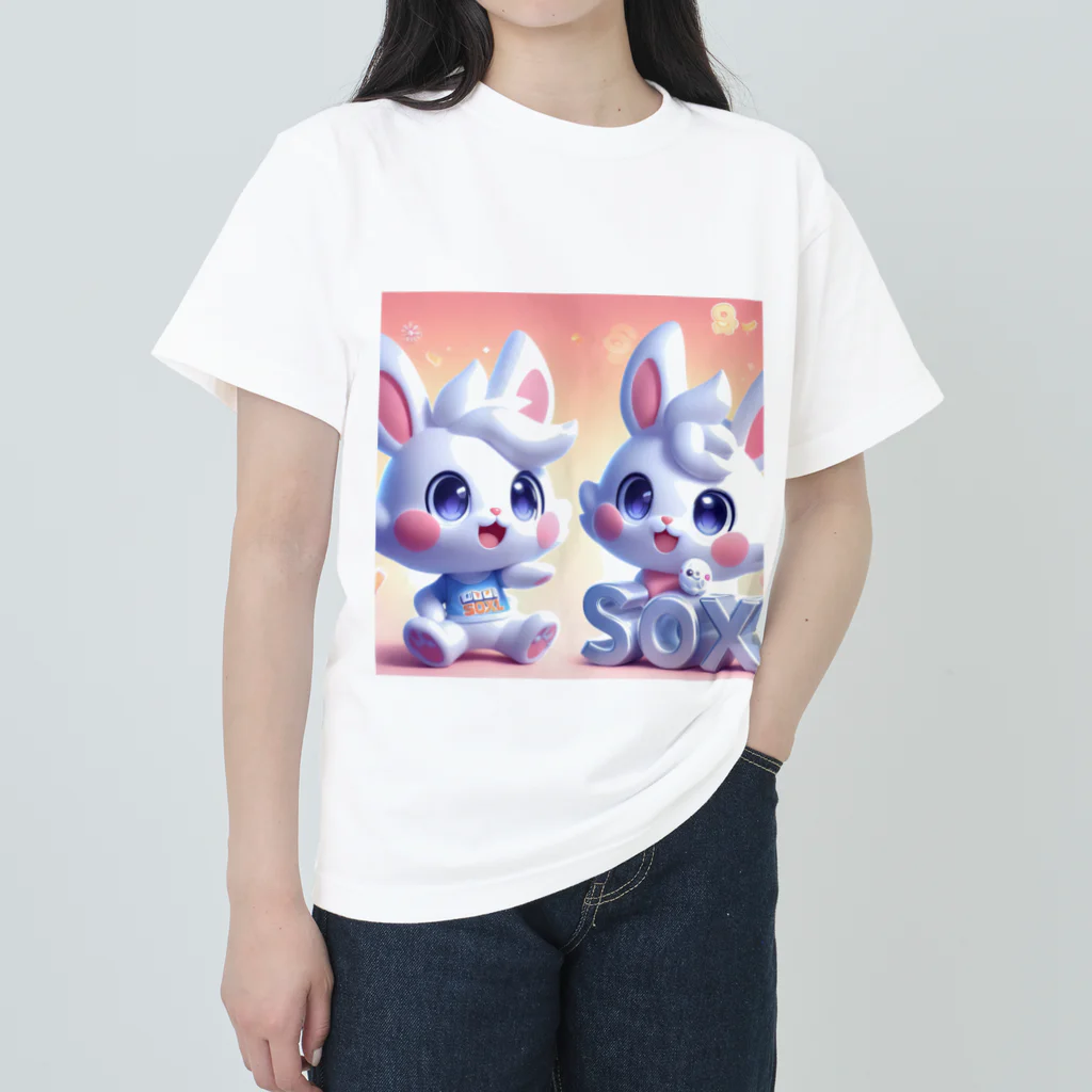 Bunny RingのSOXLくん and SOXちゃん ヘビーウェイトTシャツ