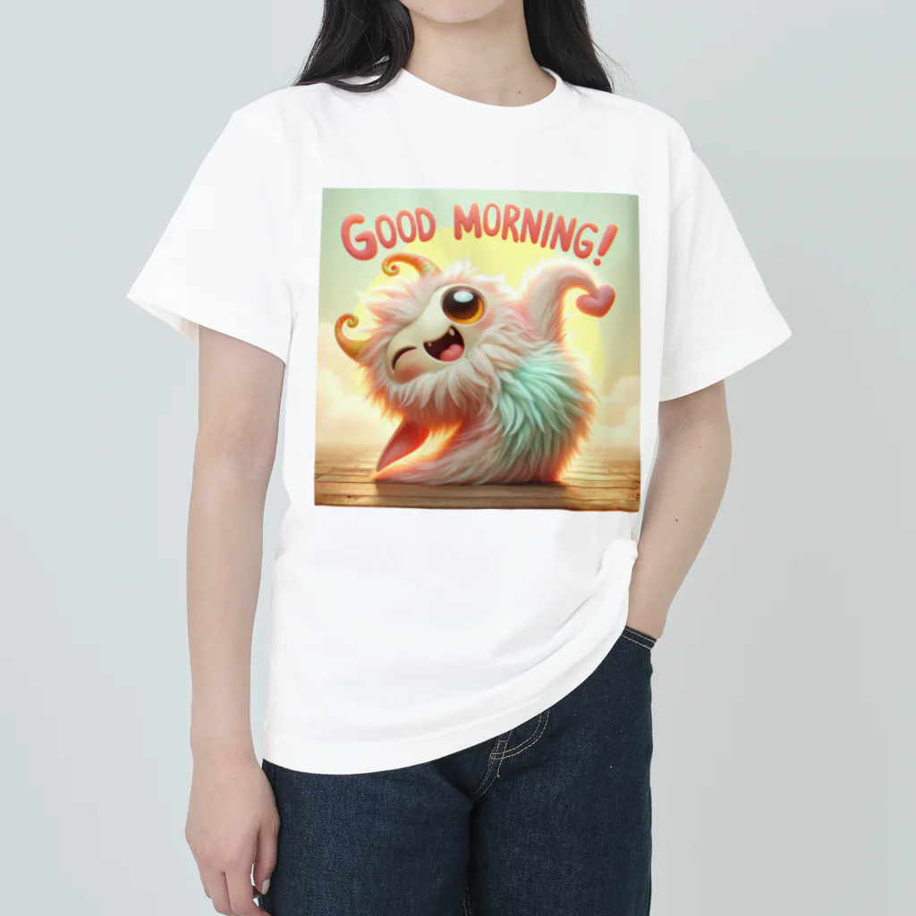 mimikkyu322のgoodmorning　monster Heavyweight T-Shirt