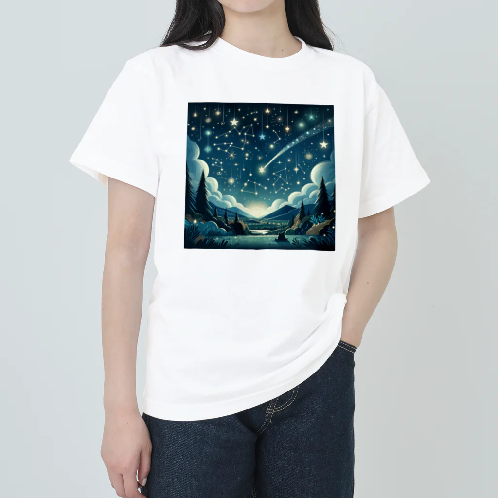 ほっこり絵音舎のほしのおともだち Heavyweight T-Shirt