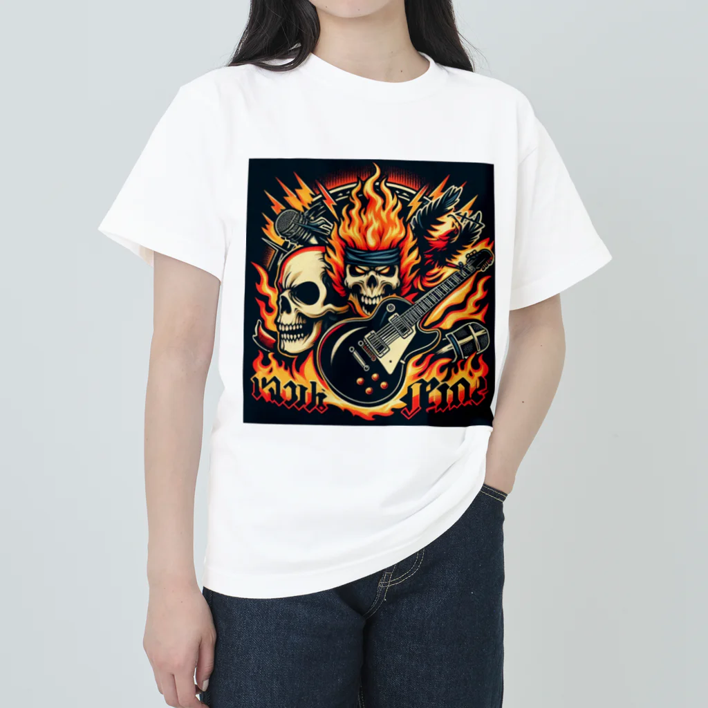 ロック堂のロックファイヤー ヘビーウェイトTシャツ