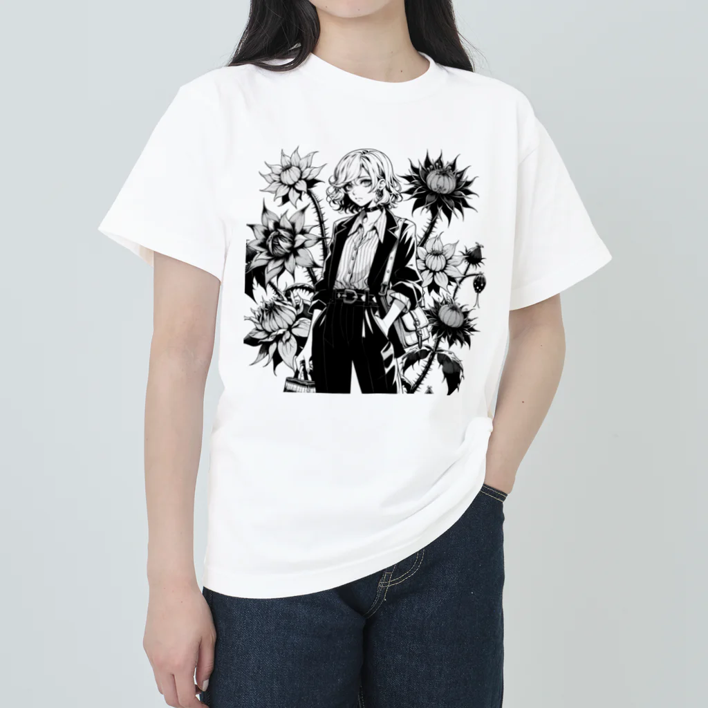 電子のお絵描き屋さんのCool Girl Heavyweight T-Shirt