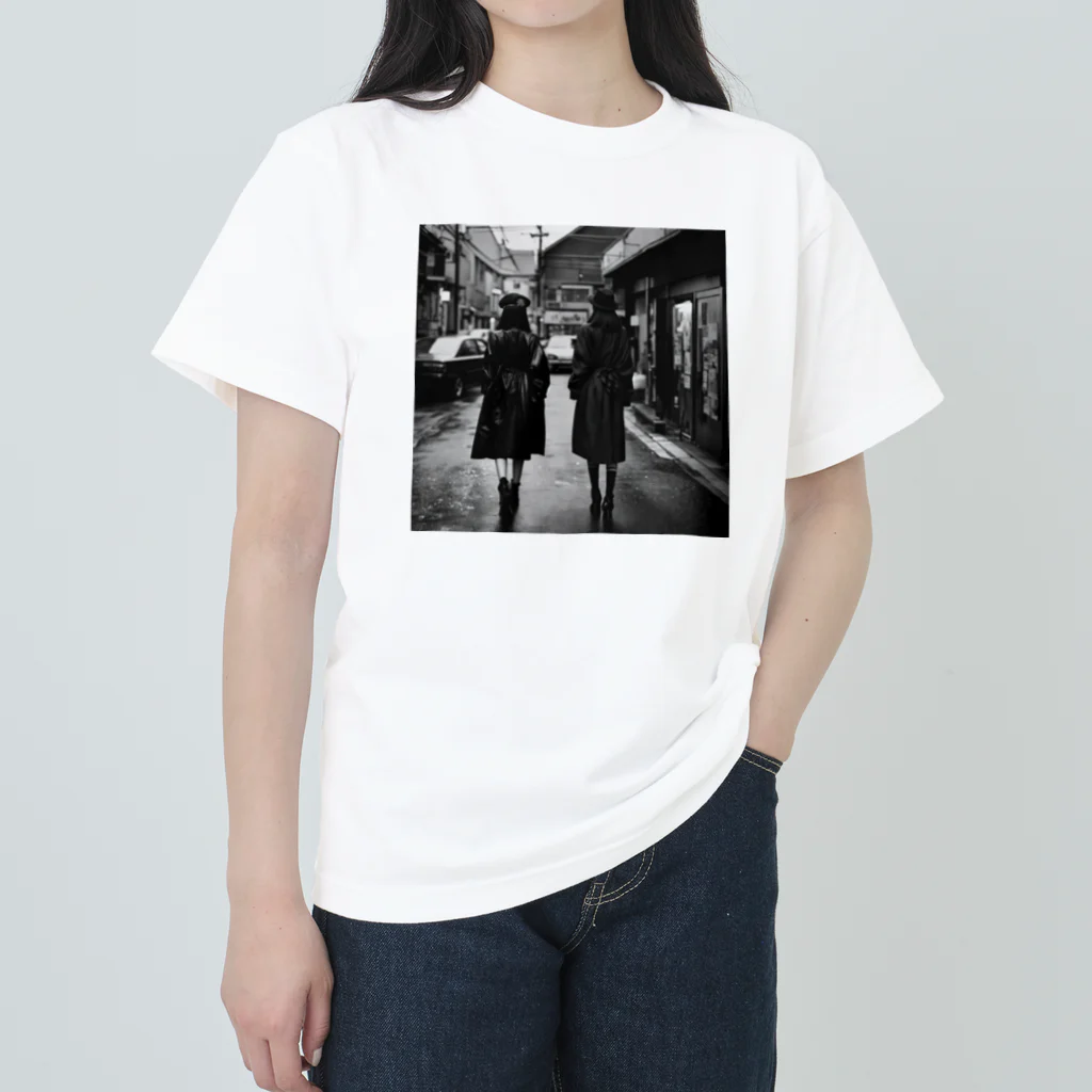 AI美女の館のスタイリッシュな女性達NO.10 ヘビーウェイトTシャツ