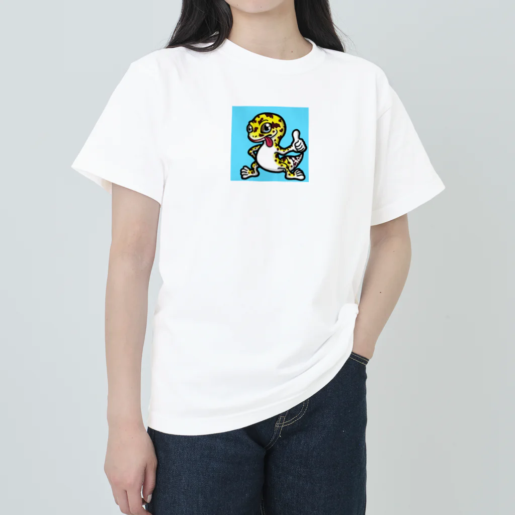 Geckoのレオパードゲッコー Heavyweight T-Shirt