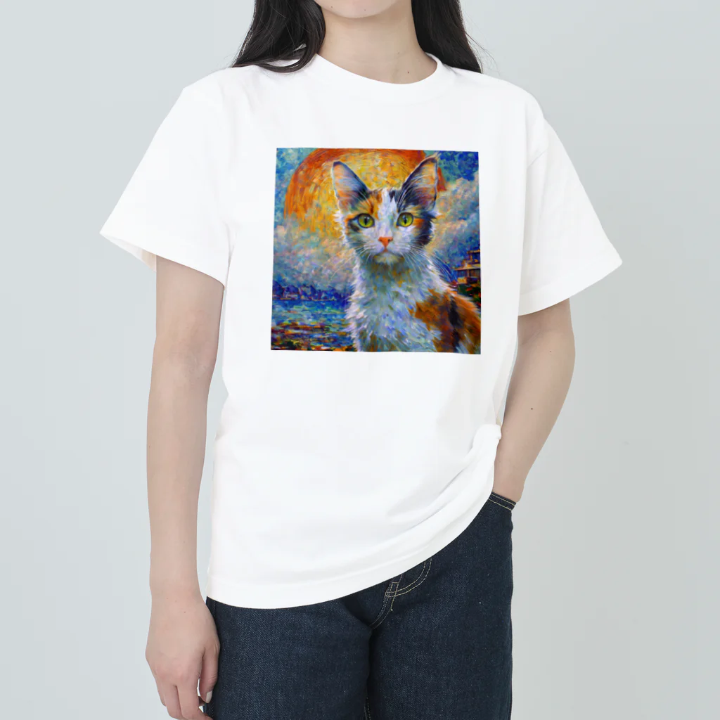 TEPPEI2024の日本の夜明けですニャン Heavyweight T-Shirt