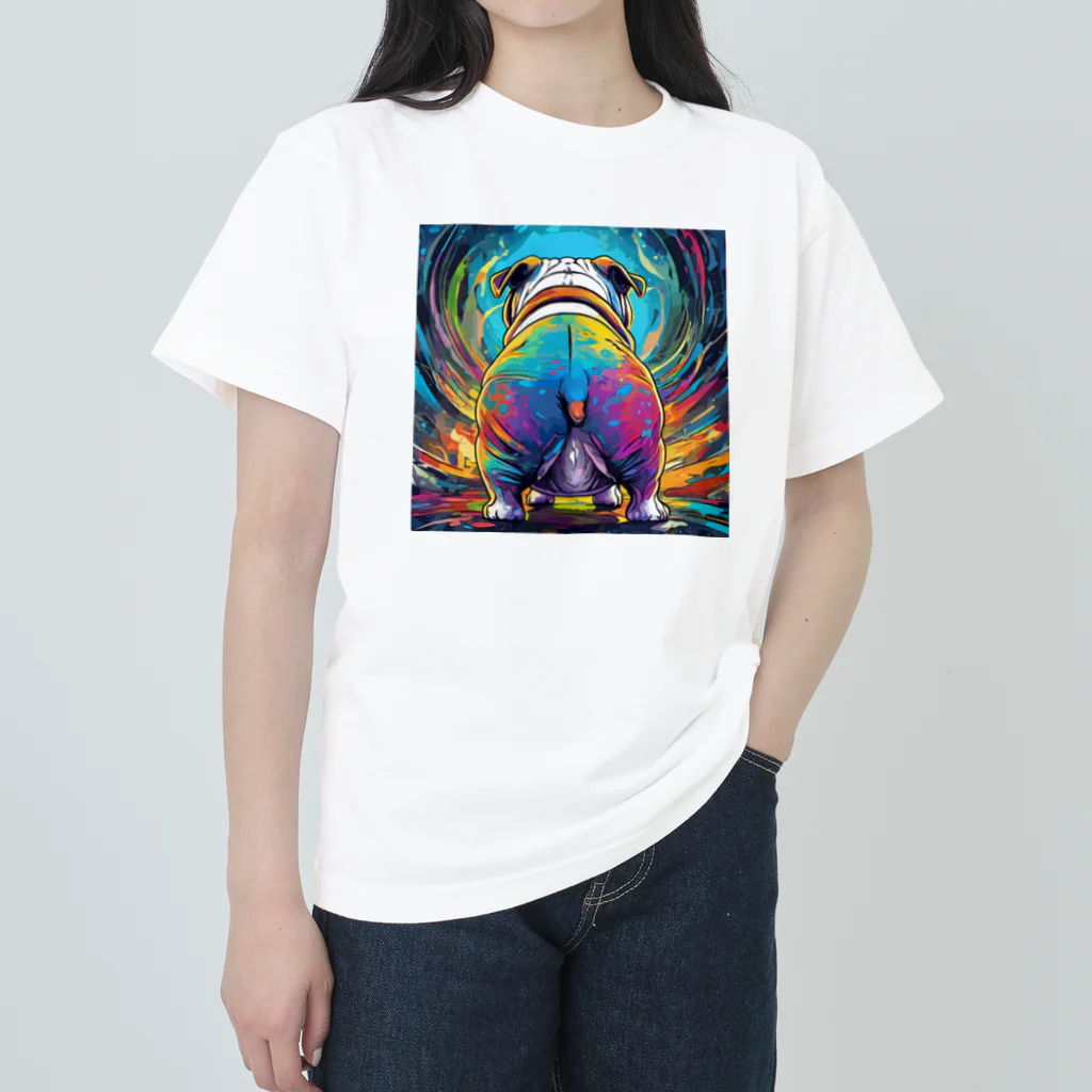 DREAMHOUSEの犬！(ブルドッグお尻バージョン) Heavyweight T-Shirt