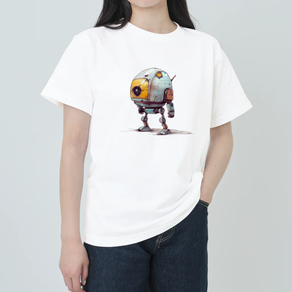 Sachi0625のレトロ戦闘ロボットＲ ヘビーウェイトTシャツ