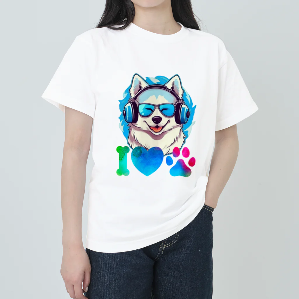 dogsdream8246のハスキースマイル Heavyweight T-Shirt