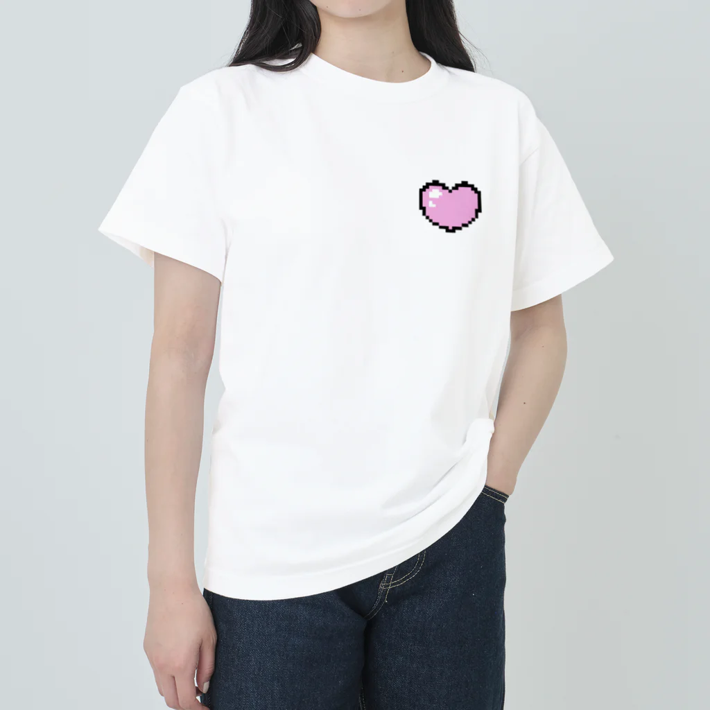 lapinmonmonのLapinMonmon pink-heart ヘビーウェイトTシャツ