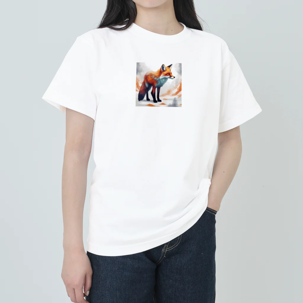 ブルーレイの守護者の狐 Heavyweight T-Shirt