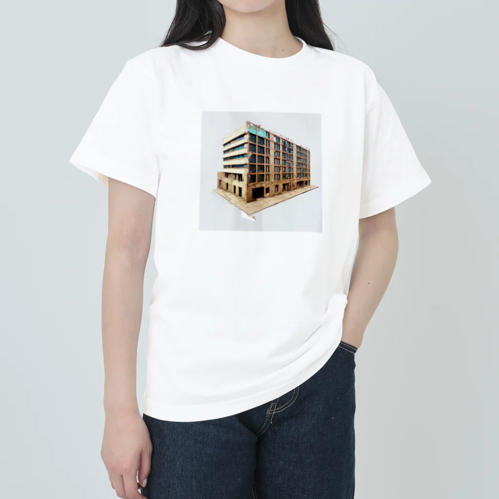 Buildingsの廃墟 5 ヘビーウェイトTシャツ