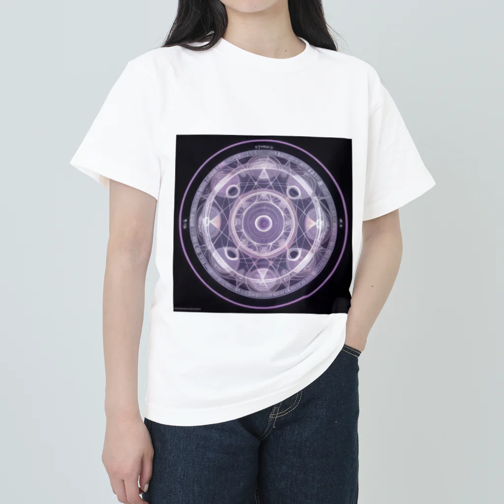 幻想の館の不思議模様・月 ヘビーウェイトTシャツ