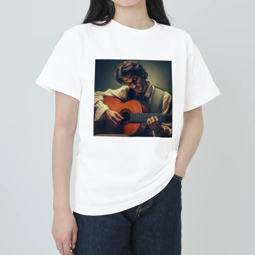 age3mのフラメンコギタリスト ヘビーウェイトTシャツ