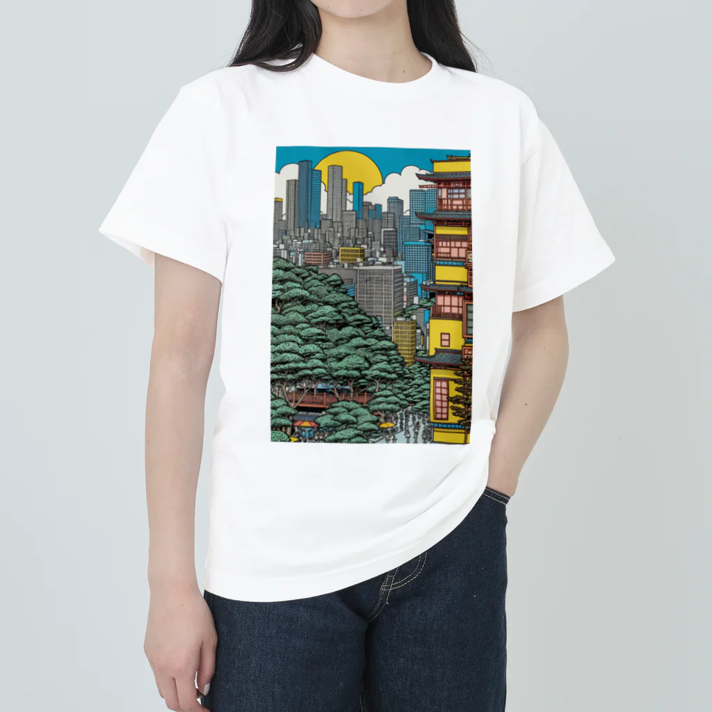 Chop Storeのある晴れた日 ヘビーウェイトTシャツ