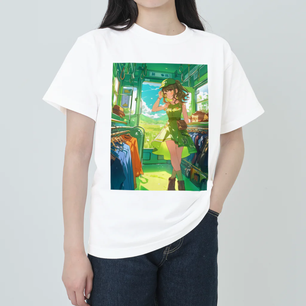 シロクマペンギンのトレインアパレルショップ Heavyweight T-Shirt