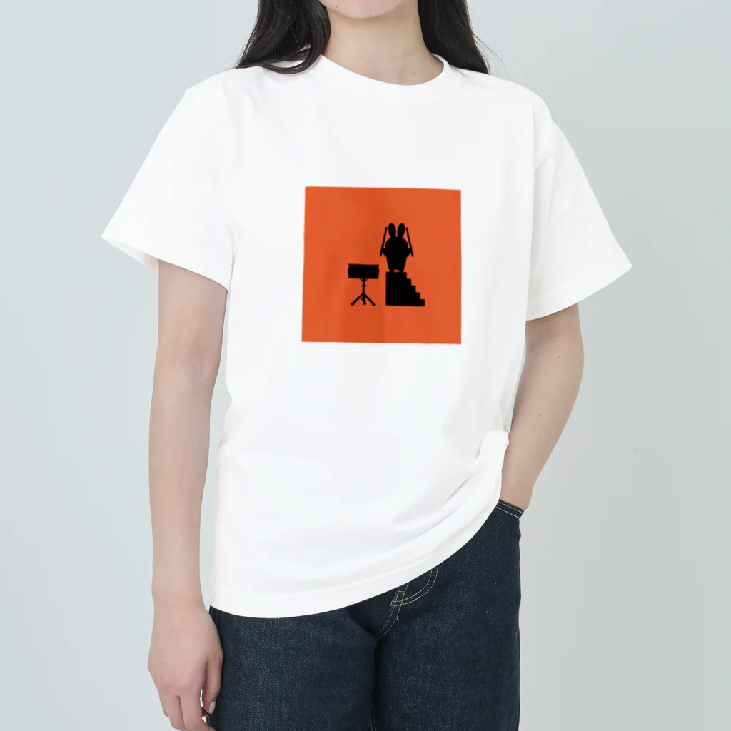 おもちーずのドラムとうさぎ Heavyweight T-Shirt