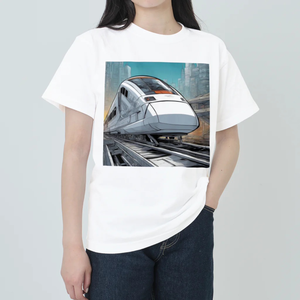 須藤 匠＠ナイセン団㌠の未来新幹線3 ヘビーウェイトTシャツ