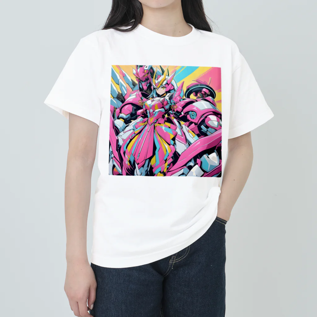 カピパーラ🐻の絢爛武装🌸アーマーガール傀儡🌸✨ ヘビーウェイトTシャツ