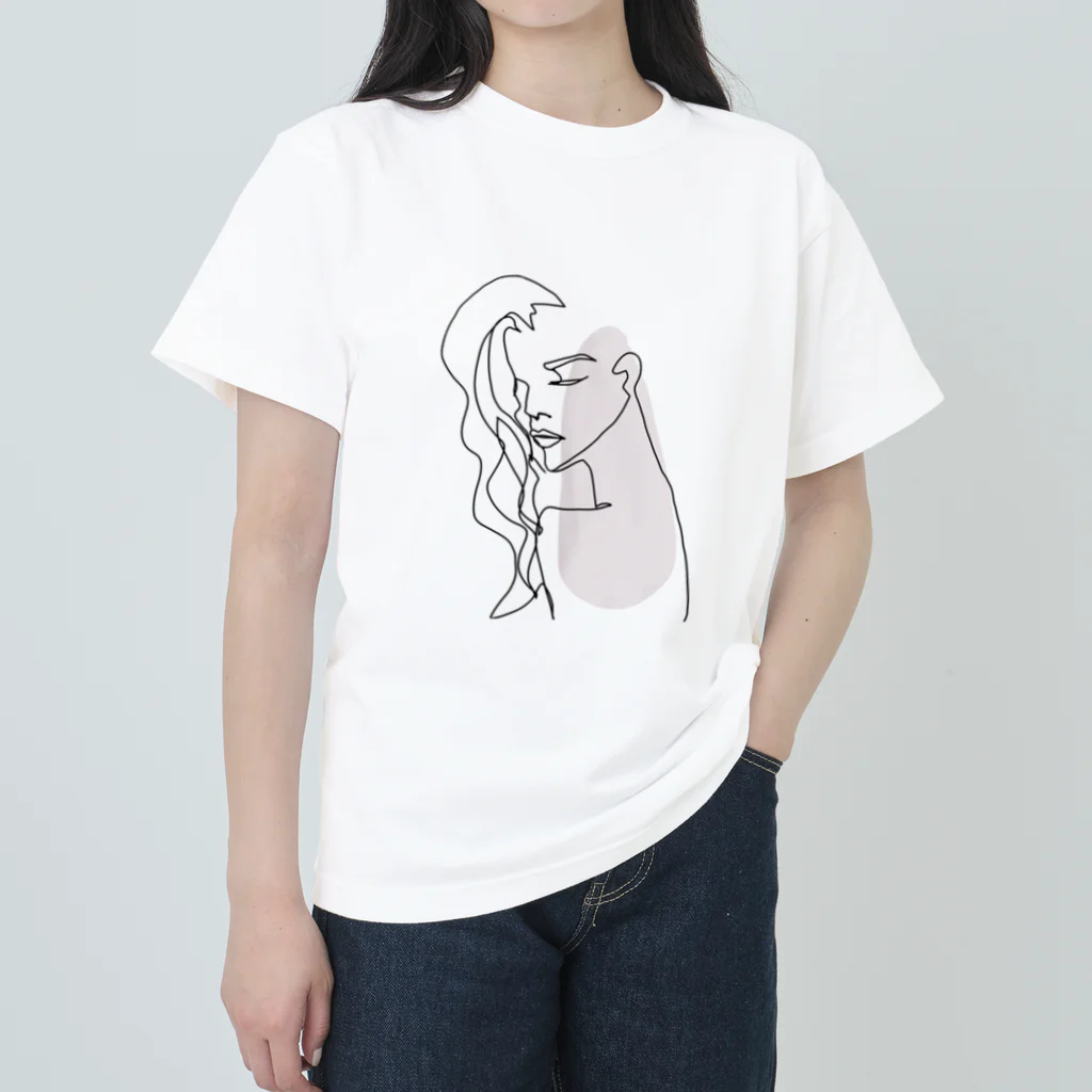 monstersのwoman2（背景透過ver） ヘビーウェイトTシャツ