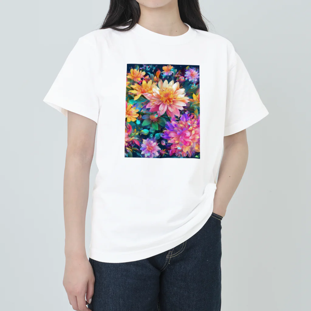 モノモノクローゼットの花々 Heavyweight T-Shirt