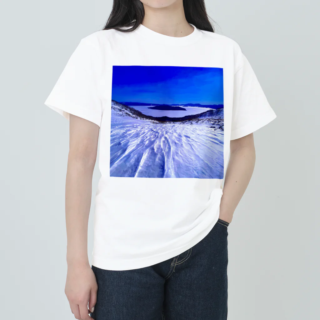 Designer-ryoの屈斜路湖 Heavyweight T-Shirt