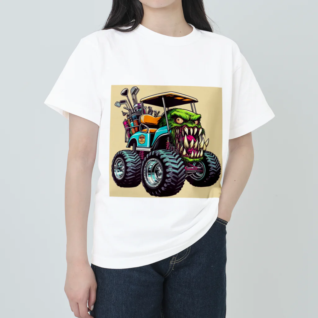 Sawadadaのモンスターゴルフカート ヘビーウェイトTシャツ