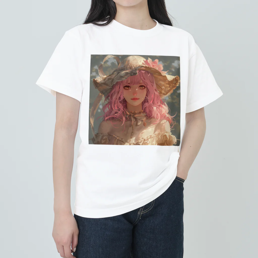 AQUAMETAVERSEのあなたをお守ります女性　なでしこ1478 ヘビーウェイトTシャツ