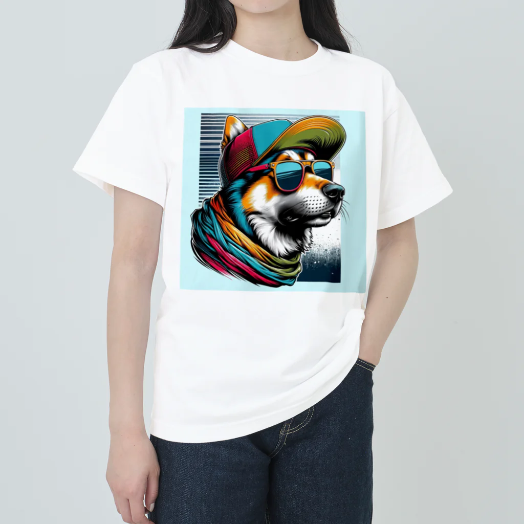 キャップ犬専門店のキャップ犬15 Heavyweight T-Shirt