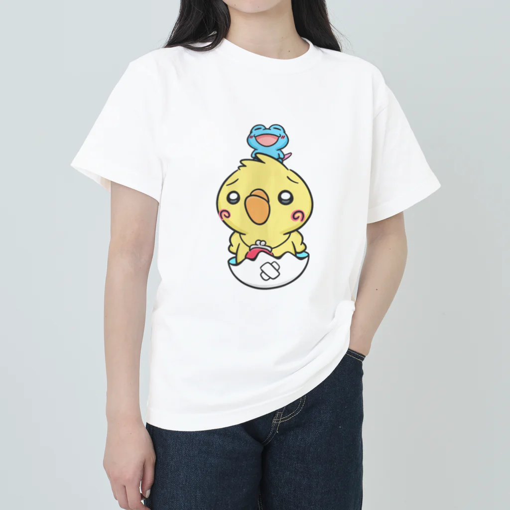 Besharimaruのかえるとひよこ Heavyweight T-Shirt