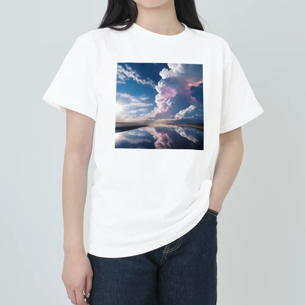chan-takehaniの天空の鏡  ヘビーウェイトTシャツ