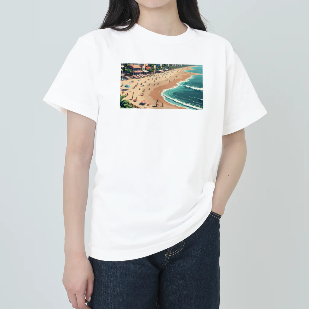 かてこの洋服販売所の波の調べ Heavyweight T-Shirt