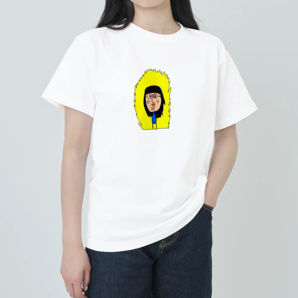 謎の仲間たちのキメてる美女 Heavyweight T-Shirt