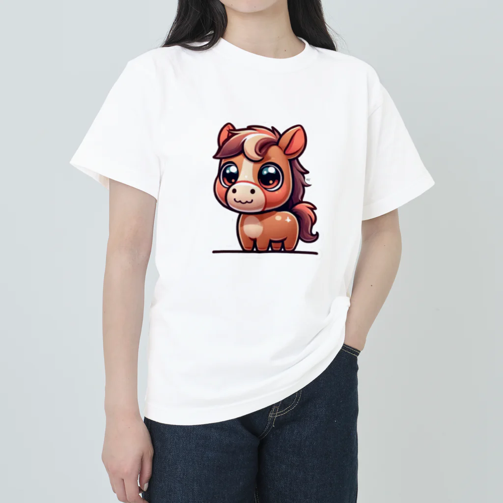 アニマルファッションのスーパーホース菜々美 Heavyweight T-Shirt