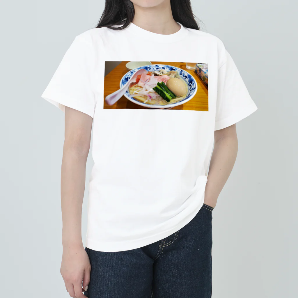 Japanstreetのラーメン　旨い　激うまラーメン　塩味 ヘビーウェイトTシャツ