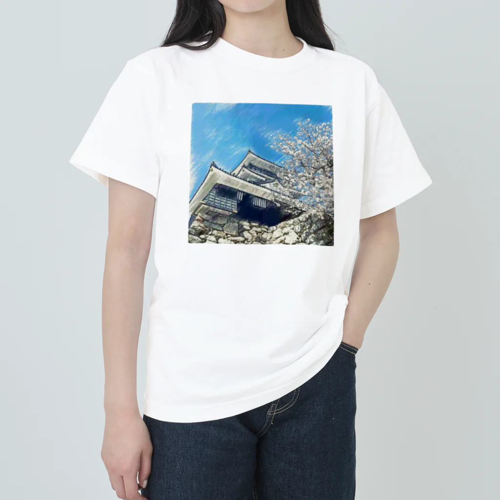 ピヨるっちの【浜松城】フォトアート Heavyweight T-Shirt