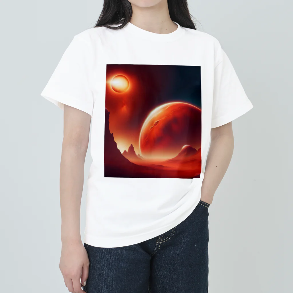 LUF_jpsのRed Planet: Mars ヘビーウェイトTシャツ