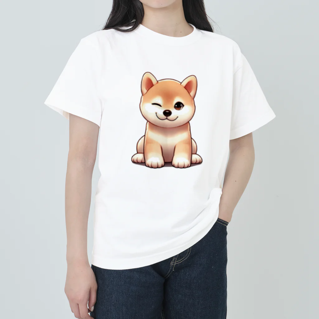 noririnoのウィンク柴 ヘビーウェイトTシャツ