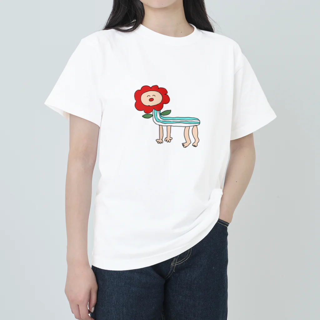 yoyoyoの平和だなフラワー Heavyweight T-Shirt