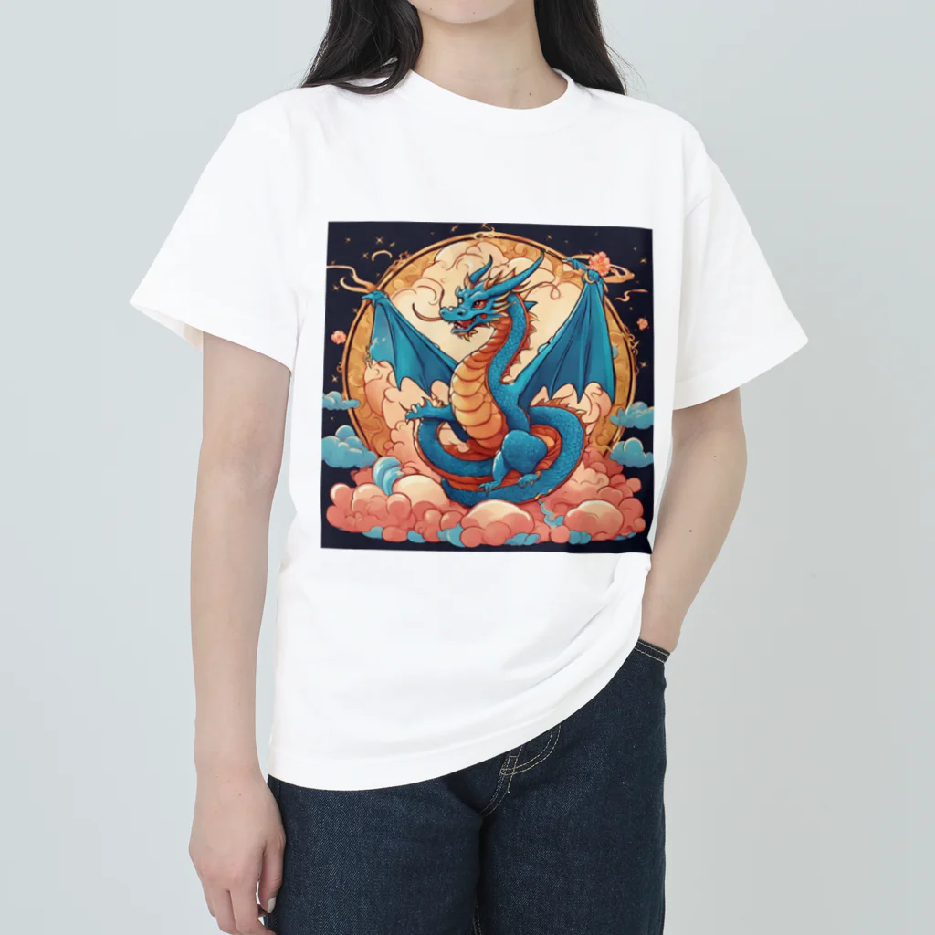 the blue seasonの昇華する守護龍 Heavyweight T-Shirt