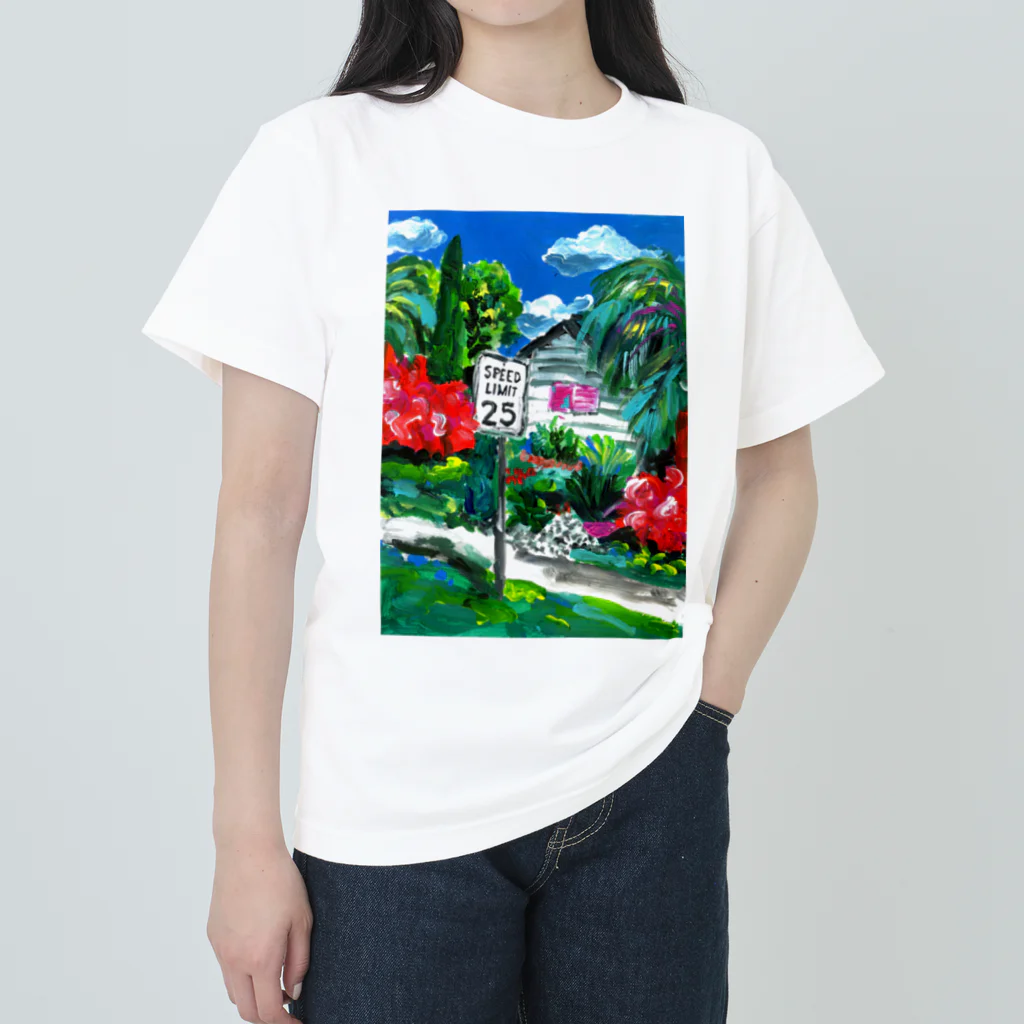 Chisato Odaの標識と家 Heavyweight T-Shirt