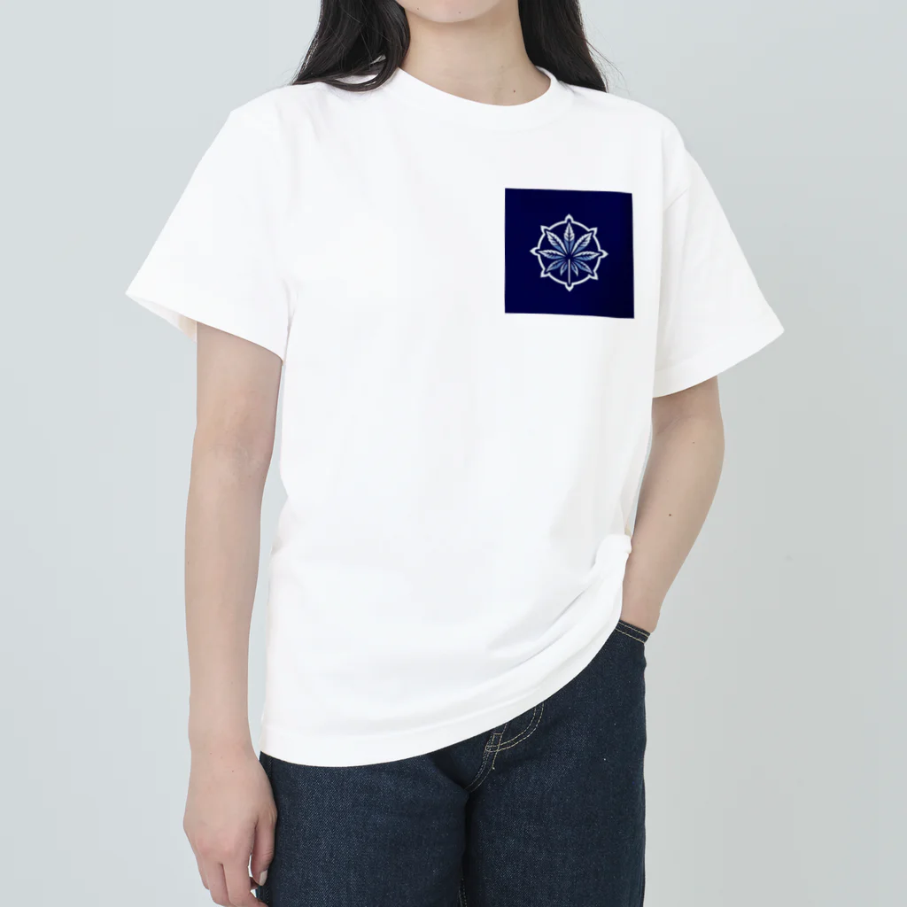 KUMOGAKUREの麻の葉模様家紋 Heavyweight T-Shirt