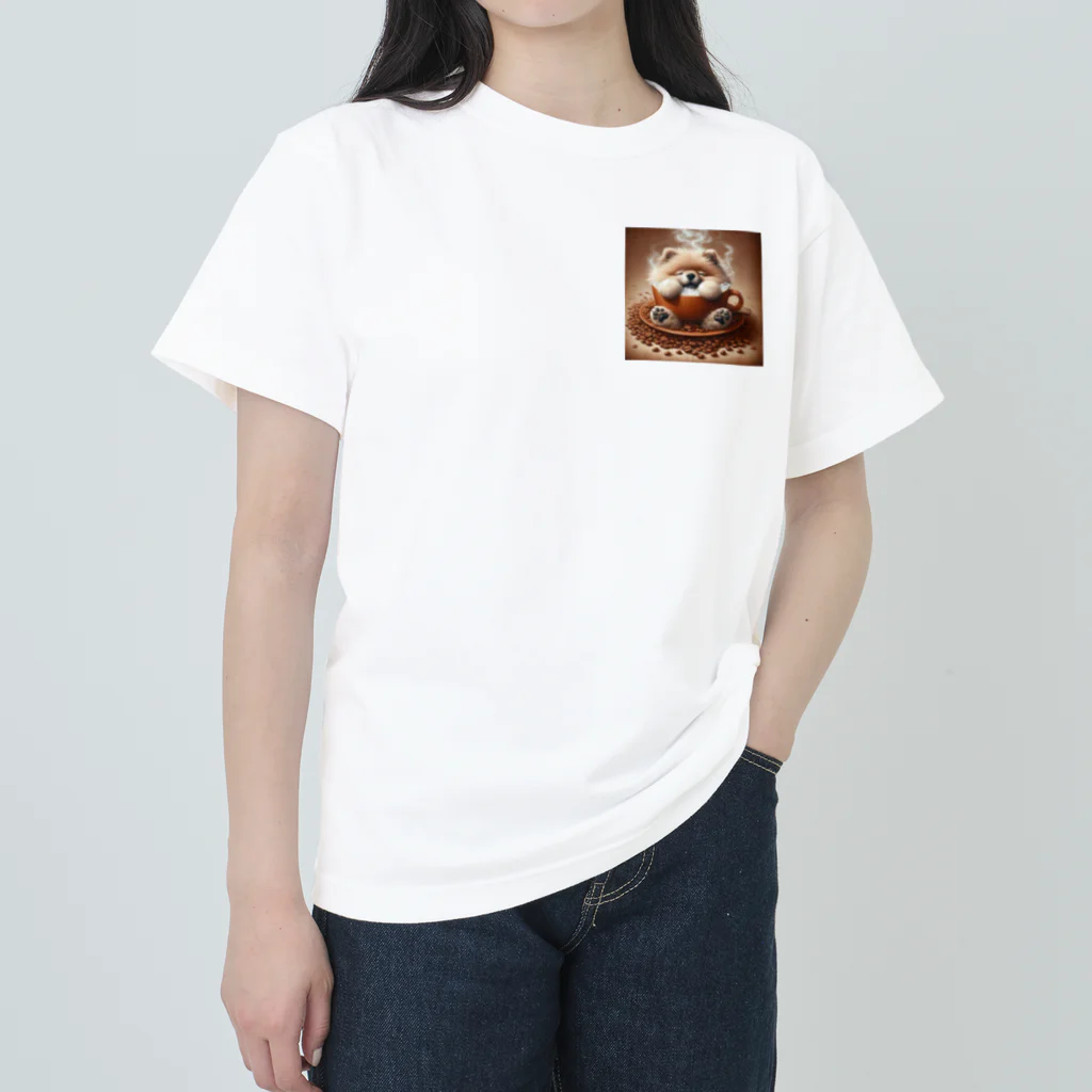 カフェイン中毒のカフェイン犬 Heavyweight T-Shirt