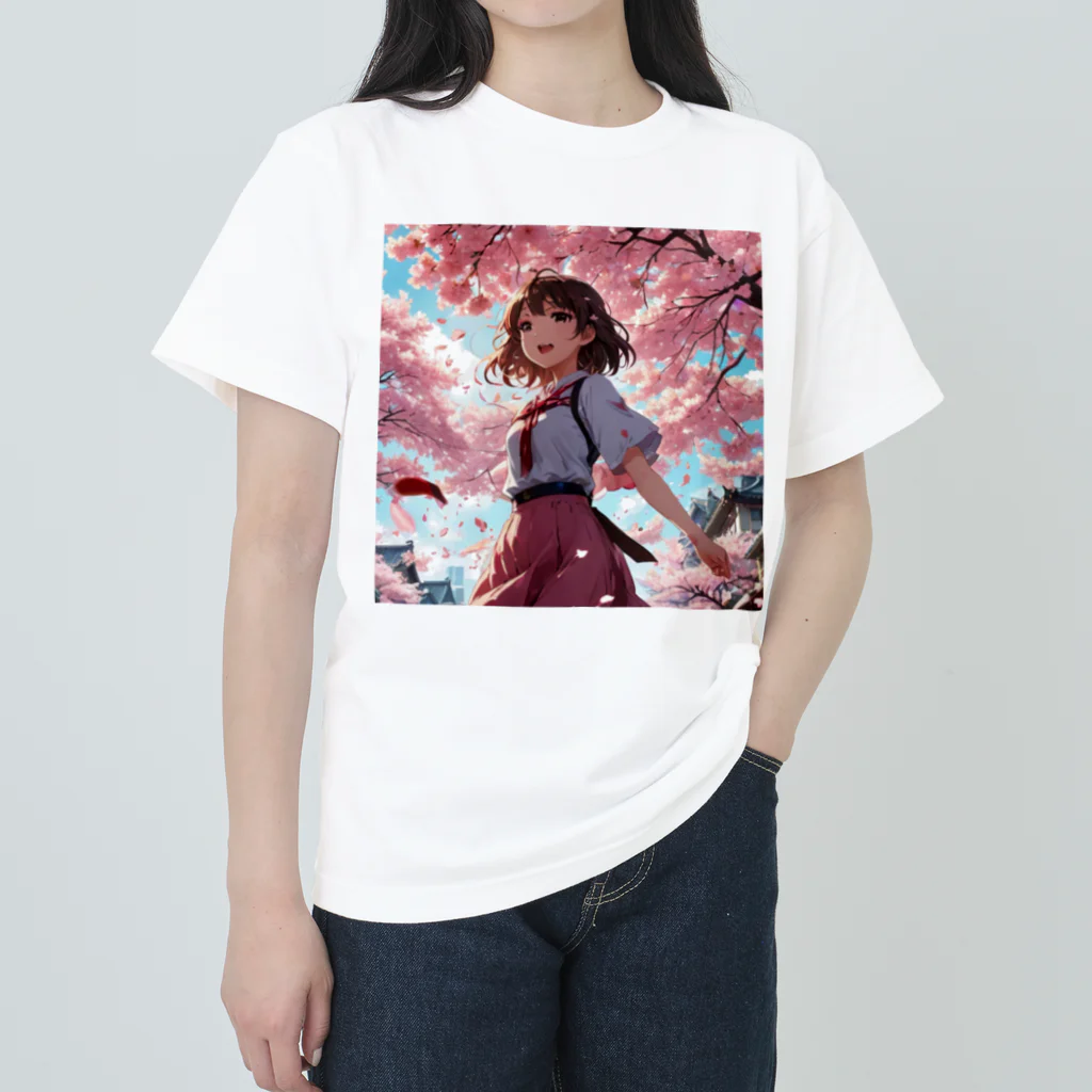 ここのよていの桜の季節 ヘビーウェイトTシャツ