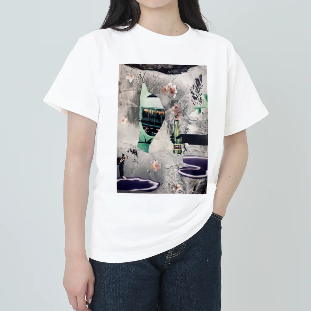 kirokokeshiのへんてこりん宇宙人 ヘビーウェイトTシャツ