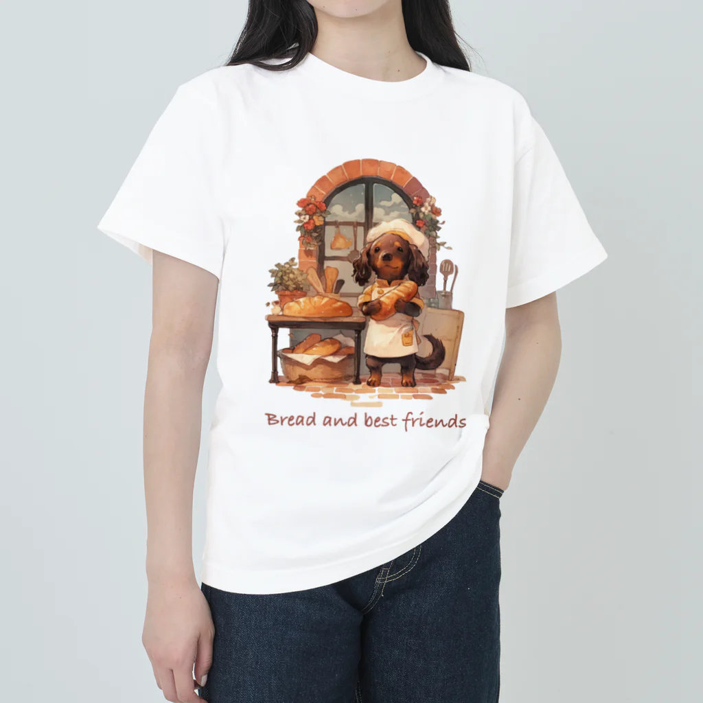 inuinutownの犬のパン屋さん Heavyweight T-Shirt