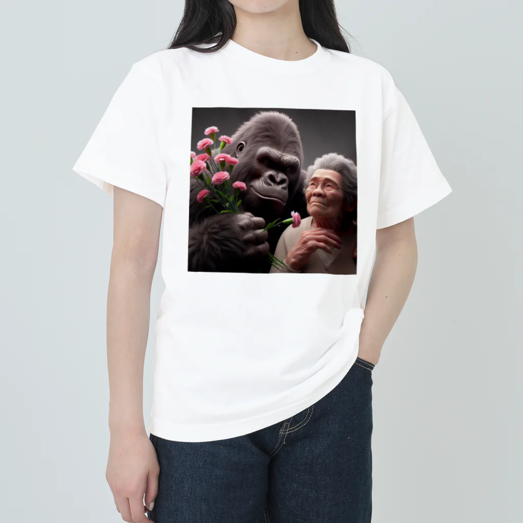 naniwanodonのお母さんありがとう ヘビーウェイトTシャツ