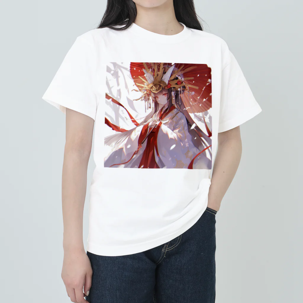 AQUAMETAVERSEの紅蓮の光に宿る、神威の巫女 Marsa 106 Heavyweight T-Shirt