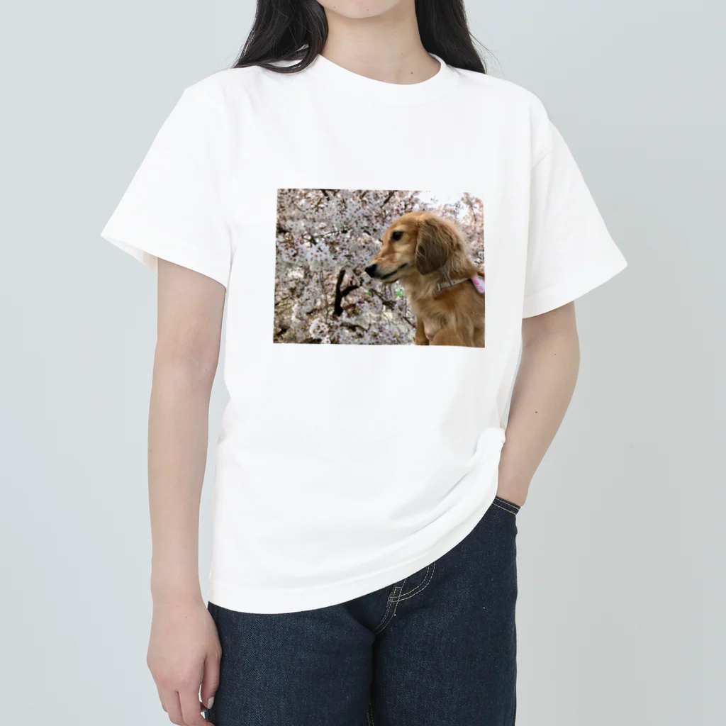 でぶっくすふんとの花見を満喫するちょちょさん Heavyweight T-Shirt